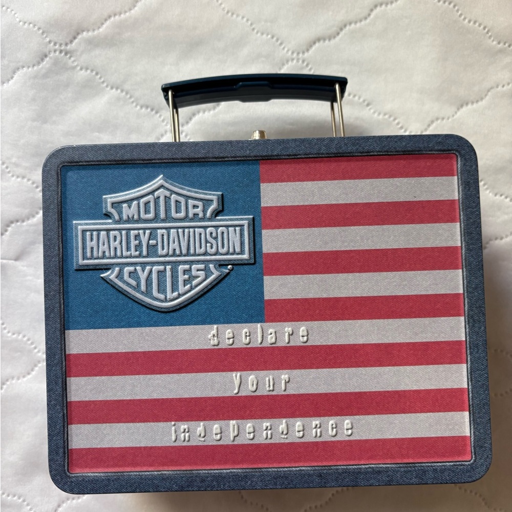 Harley-Davidson Flag Design Lunchbox